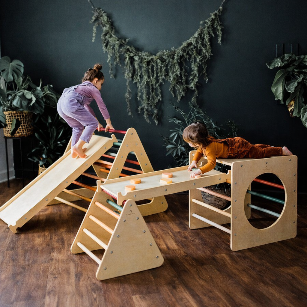 مجموعة  التسلّق  للأطفال Montessori (خشب طبيعي 100%)